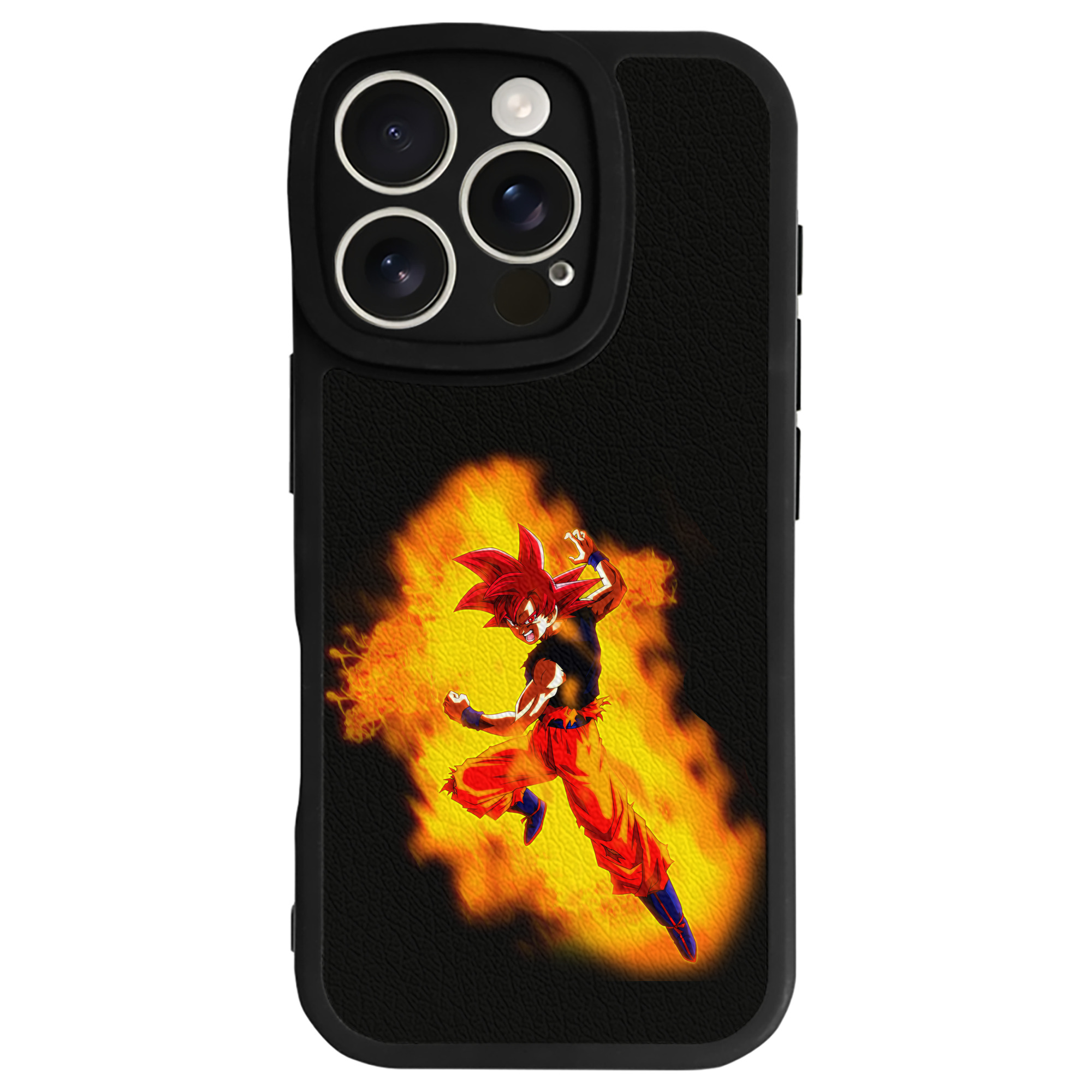 （画像用） ドラゴンボール 孫悟空（そん ごくう）Son Goku カカロット DRAGON BALL Kakarotto 【iPhone 16シリーズ対応】シリコンスマホケース（レザー調） 材質：シリコン